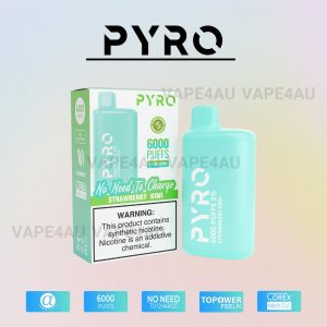PYRO Vape 6000 Puffs 5% Strawberry Kiwi