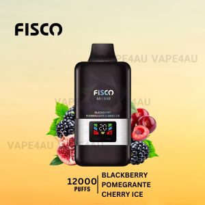 FISCO Mix Bar 12000 Puffs Blackberry Pomegranate Cherry Ice