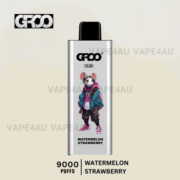 GROO Slim 9000 Puffs Watermelon Strawberry