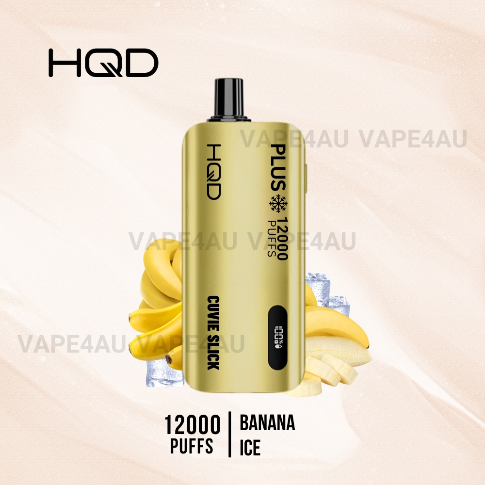 HQD Cuvie Slick Plus 12000 Puffs Banana Ice