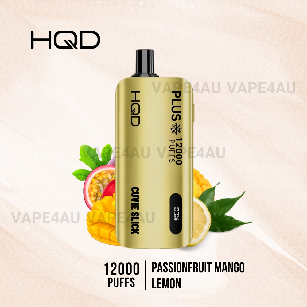 HQD Cuvie Slick Plus 12000 Puffs Passionfruit Mango Lemon