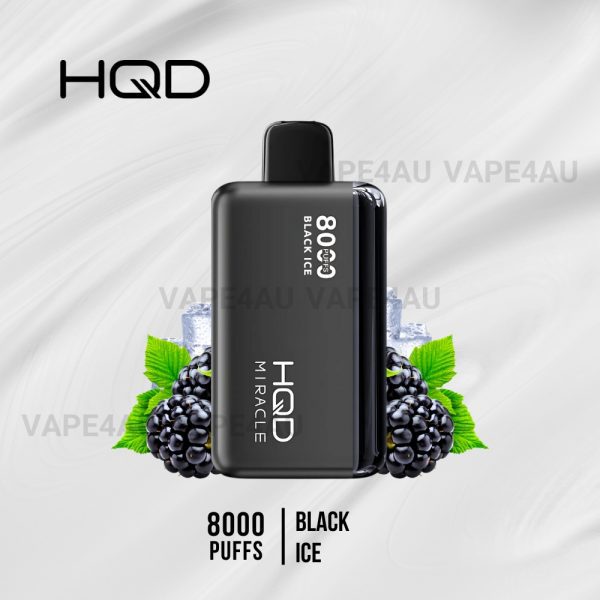 HQD Miracle 8000 Puffs Black Ice