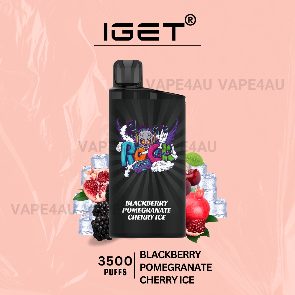 IGET Bar 3500 Puffs Blackberry Pomegranate Cherry Ice