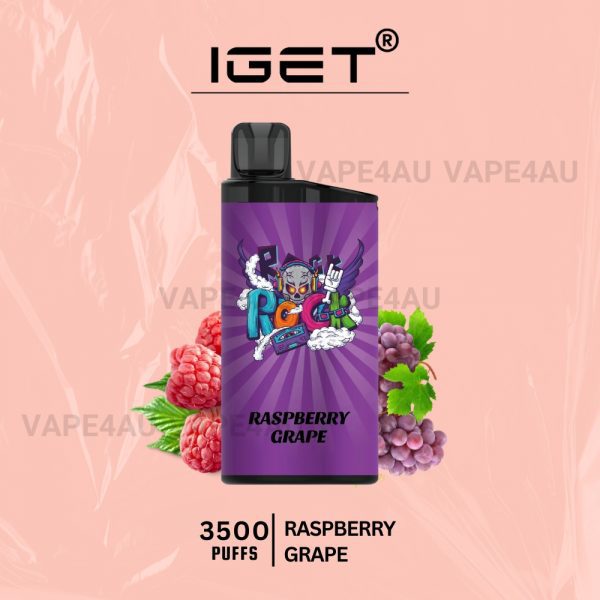 IGET Bar 3500 Puffs Raspberry Grape
