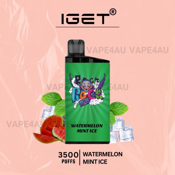 IGET Bar 3500 Puffs Watermelon Mint Ice