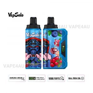 VapSolo Viking 12000 Puffs Blueberry Cherry Cranberry