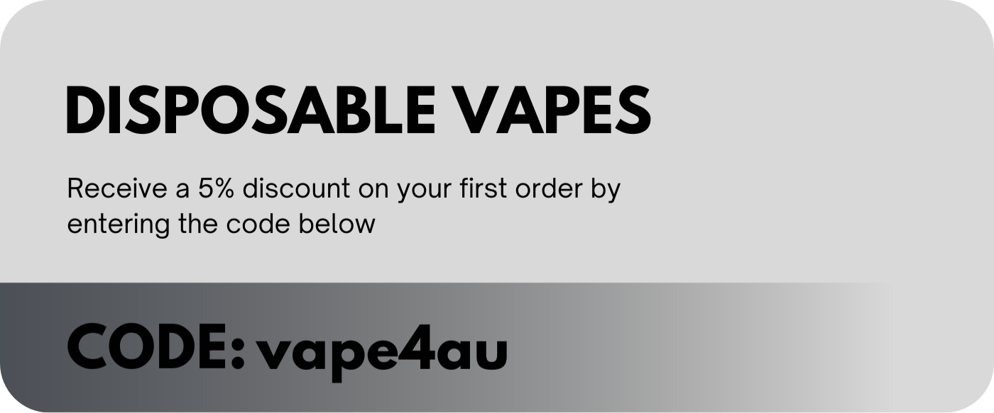 VAPE4AU | Vape Shop | Disposable Vapes, E-liquid & More 33 vape4au discount banner