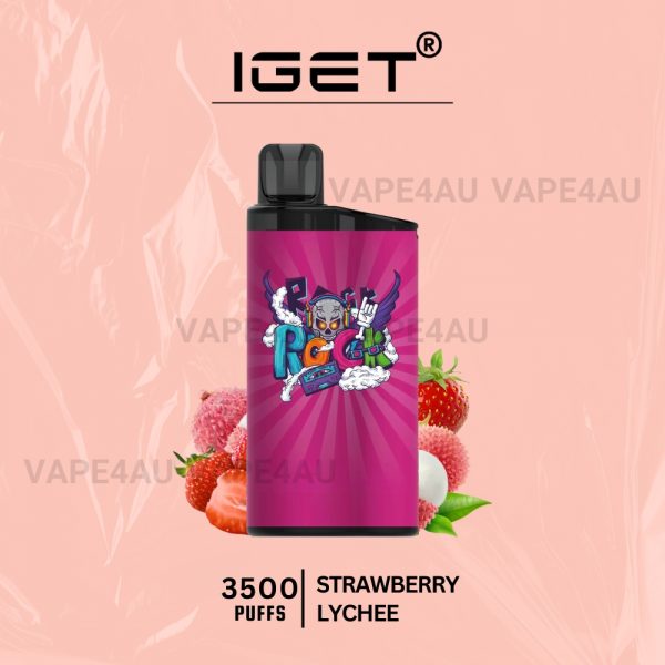 IGET Bar 3500 Puffs Strawberry Lychee
