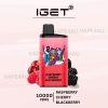 IGET Bar Pro 10000 Puffs Raspberry Cherry Blackberry