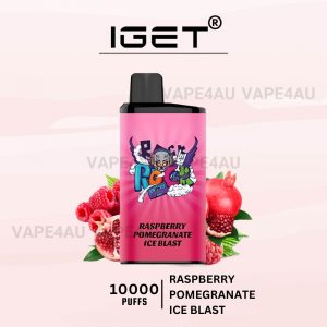 IGET Bar Pro 10000 Puffs Raspberry Pomegranate Ice Blast