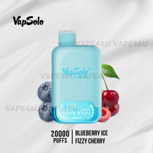 Vapsolo Twins 20000 Puffs Blueberry Ice Fizzy Cherry