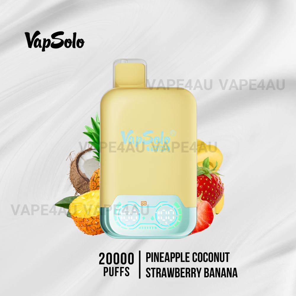 Vapsolo Twins 20000 Puffs Pineapple Coconut Strawberry Banana