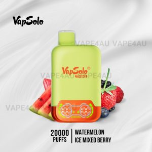 Vapsolo Twins 20000 Puffs Watermelon Ice Mixed Berry
