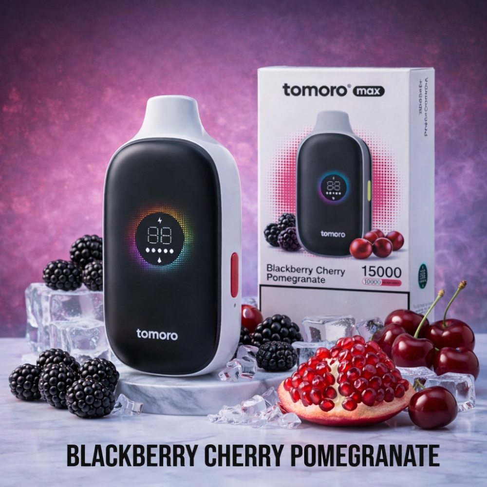 TOMORO Max 15000 Puffs Blackberry Cherry Pomegranate